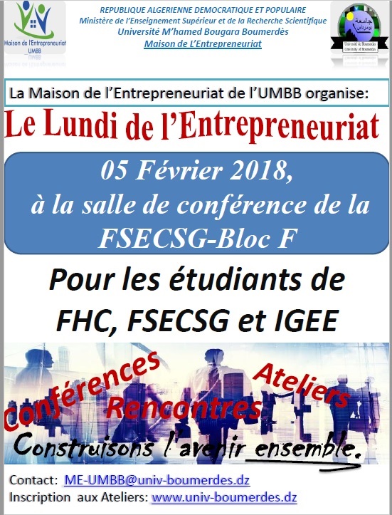 Le lundi de l'entrepreneuriat 